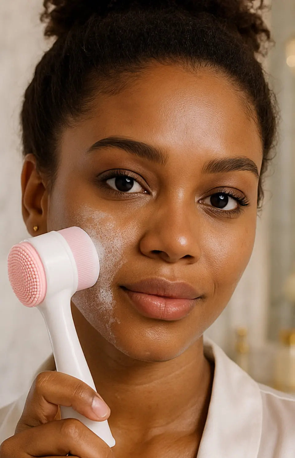 Brosse nettoyante visage Double face Lunara cosmetic