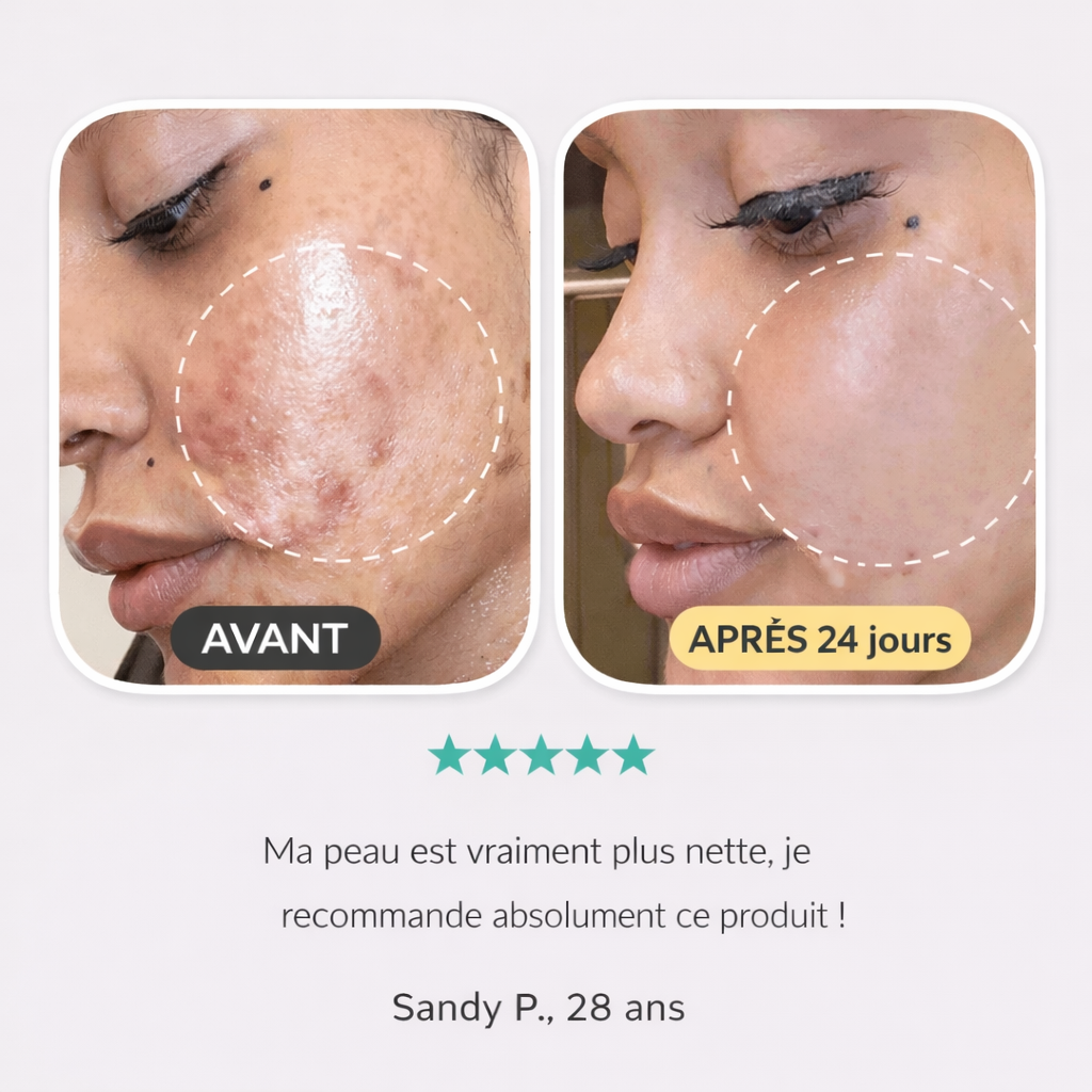 Crème anti-imperfections & anti-âge à base de collagène, niacinamide et vitamine C Lunara cosmetics