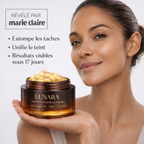 Crème double texture anti-tâche & éclat du teint
au collagène, à la niacinamide et à la vitamine C Lunara cosmetics